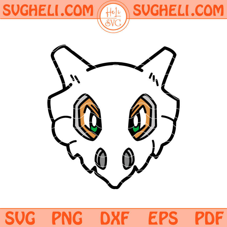 Cubone Face Svg Pokemon Cubone Svg Pokemon Face Svg Png Dxf Eps Files