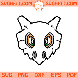 Cubone Face Svg Pokemon Cubone Svg Pokemon Face Svg Png Dxf Eps Files