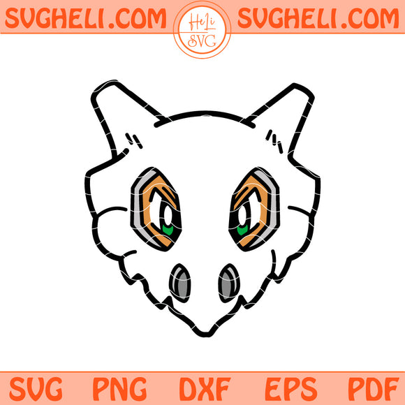 Cubone Face Svg Pokemon Cubone Svg Pokemon Face Svg Png Dxf Eps Files