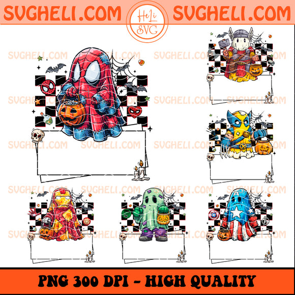 Custom Halloween Marvel Avengers Png Bundle