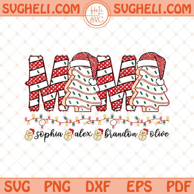 Custom Mama Christmas Little Tree Cake Svg Christmas Svg Png Dxf Eps Files