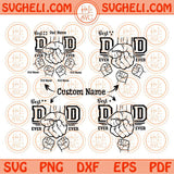 Customized Fist Bump Personalized Best Dad Ever Svg custom Dad & Kid Svg Png Dxf Eps Files