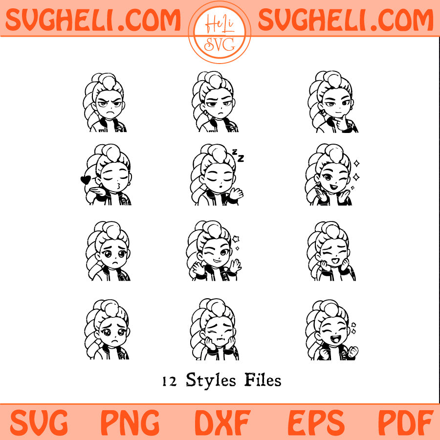 Cute Chibi Rumi Huntrix Svg Kpop Demon Hunters Rumi Svg