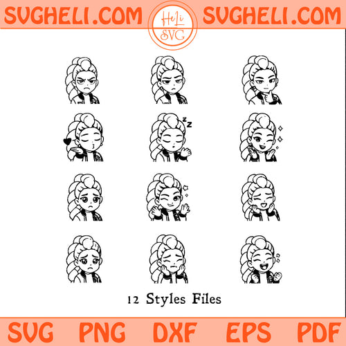 Cute Chibi Rumi Huntrix Svg Kpop Demon Hunters Rumi Svg