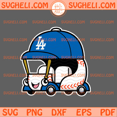 Cute Dodgers Bullpen Car Baseball Svg LA Dodgers Svg