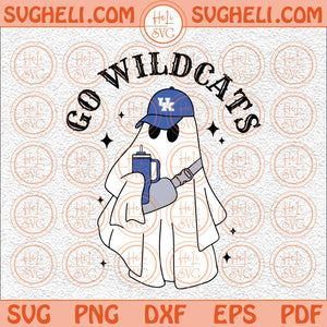 Cute Ghost Wildcat Svg Wildcats Football Svg Football Mom Svg Png Dxf Eps