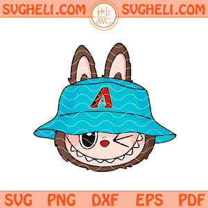 Cute Labubu Face Arizona Diamondbacks Svg Diamondbacks Svg Png Dxf Eps Files