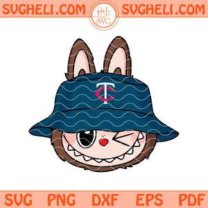 Cute Labubu Face Minnesota Twins Svg Labubu MLB Svg Png Dxf Eps Files