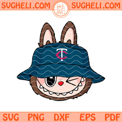 Cute Labubu Face Minnesota Twins Svg Labubu MLB Svg Png Dxf Eps Files