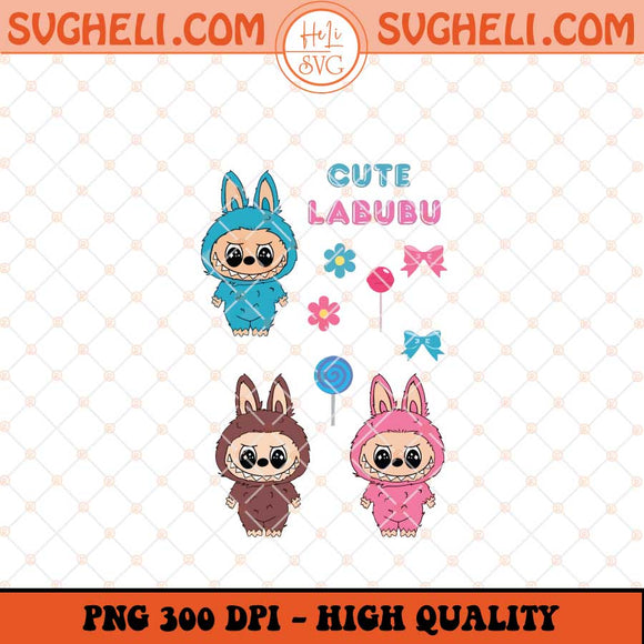 Cute Labubu Funny The Monsters Png Monster LaBubu Png Sublimation Files