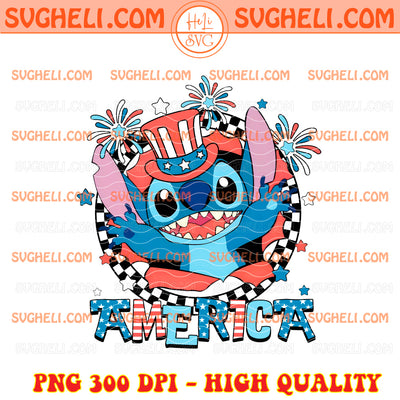Cute Stitch 4th Of July Png Stitch Independence Day Png