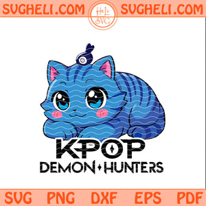 Cute Tiger Kpop Demon Hunters Svg Funny Huntrix Tiger Svg