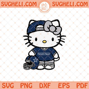 Dallas Cowboys Hello Kitty Svg Star Cowboys Football Svg Png Dxf Eps Files