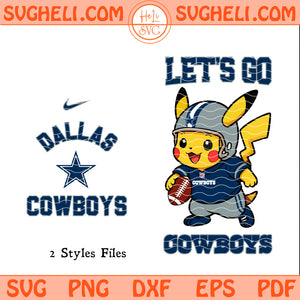 Dallas Cowboys Pokemon NFL Svg Dallas Cowboys Svg