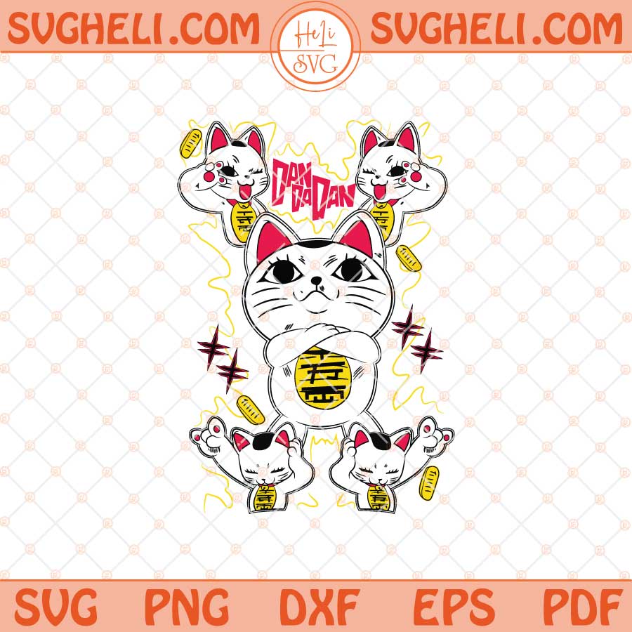 Dandadan Cat Anime Cute Funny Manga Svg Turbo Granny Svg