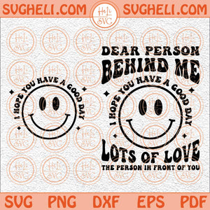 Dear Person Behind Me Svg You Are Enough Svg You Are Beautiful Svg Girl Svg Png Dxf Eps Pocket Design Files