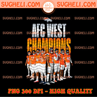 Denver Broncos 2025 AFC West Champions Png Broncos Png
