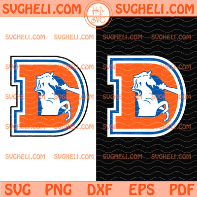 Denver Broncos Horse Svg Bronco Horse D Old School Svg