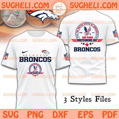 Denver Broncos USA 250th Anniversary Svg Broncos Svg