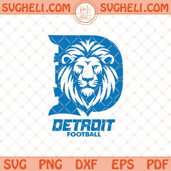 Detroit Football Sports Svg Detroit Footbal Svg Detroit Svg Png Dxf Eps Files