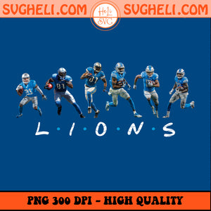 Detroit Lions Friends NFL Png Football Players Png