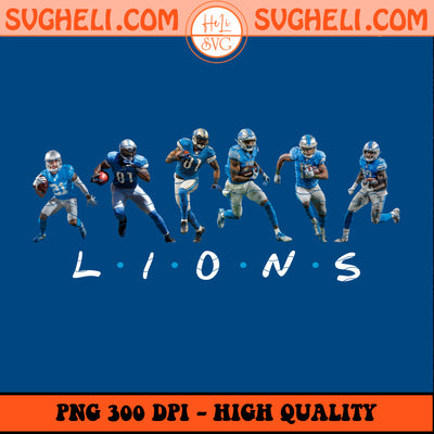 Detroit Lions Friends NFL Png Football Players Png
