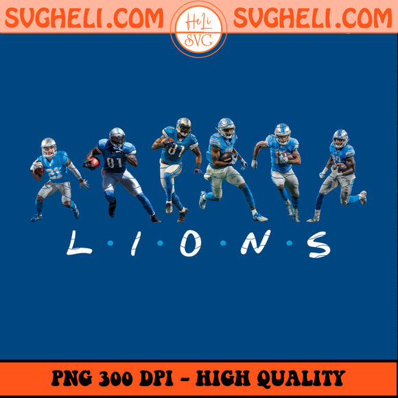 Detroit Lions Friends NFL Png Football Players Png