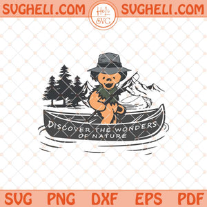 Discover The Wonders of Nature Svg Outdoor Bear Fishing Svg Png Dxf Eps Files