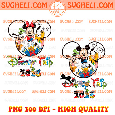 Disney 2026 Png Bundle Castle Fireworks Mouse Ears Png