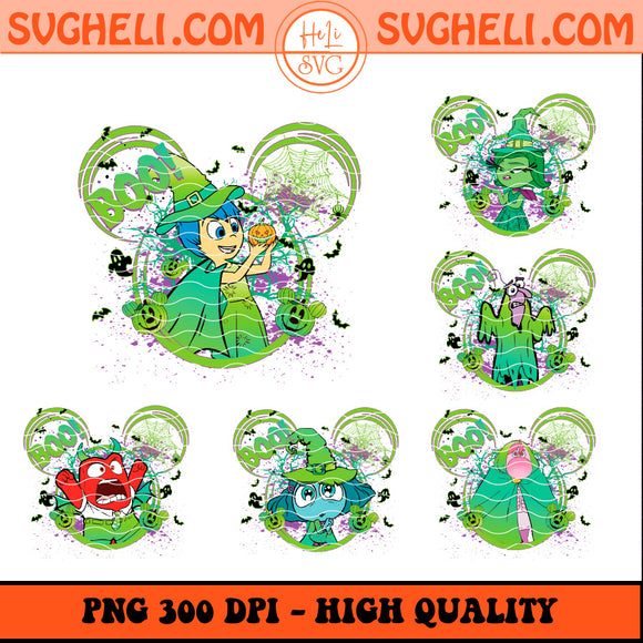 Disney Anger friends Inside Out 2 Halloween Png Bundle