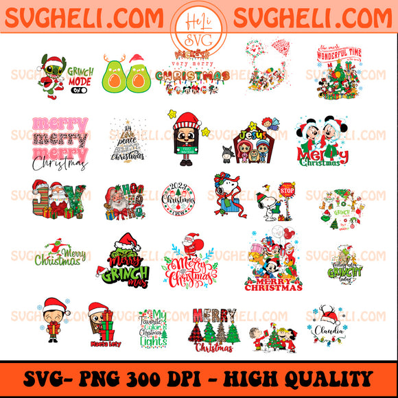 Disney Christmas Svg Bundle Mickey Mouse Christmas Png
