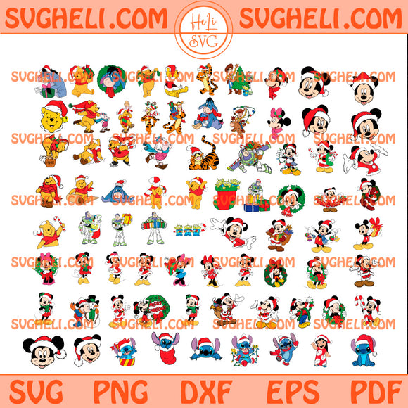 Disney Christmas Svg Bundle Moana Frozen Toy Story Clipart