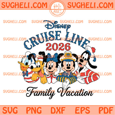 Disney Cruise Line 2026 Family Vacation Svg Disney Trip Svg