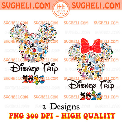 Disney Family Vacation 2026 Png Bundle Disney Trip 2026 Png