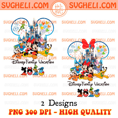 Disney Family Vacation 2026 Png Bundle Family Trip Png