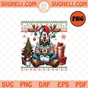 Disney Goofy Ugly Christmas Sweater Png Christmas Goofy Png Sublimation Files