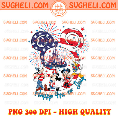 Disney Happy 4th Of July Png Mickey And Friends USA Png
