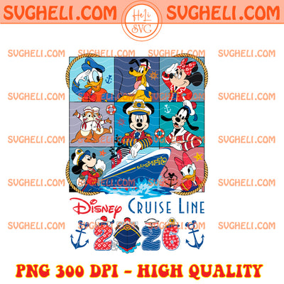 Disney Mickey And Friends Cruise Line 2026 Png