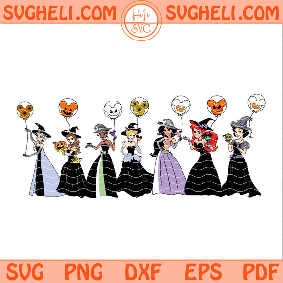 Disney Princess Halloween Svg Disney Princess Balloon Svg