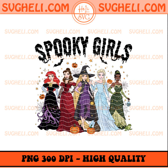 Disney Princess Spooky Girls Halloween Png