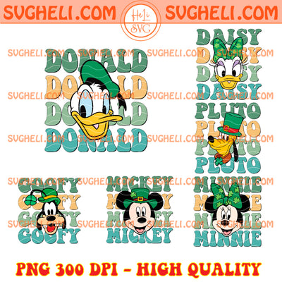 Disney St Patrick Day Png Bundle Happy St Patrick's Day Png