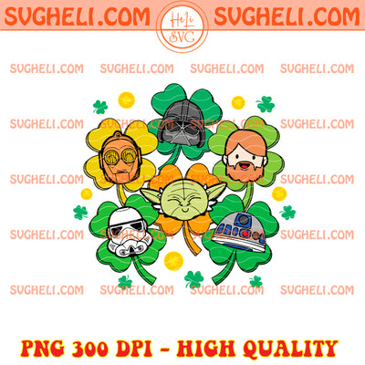 Disney Star War Happy St Patricks Day Shamrock Clover Png