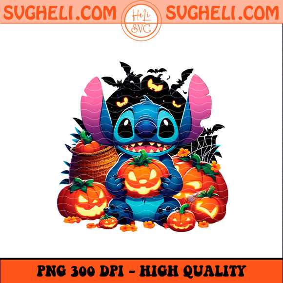 Disney Stitch Halloween Png Stitch Pumpkin Halloween Png