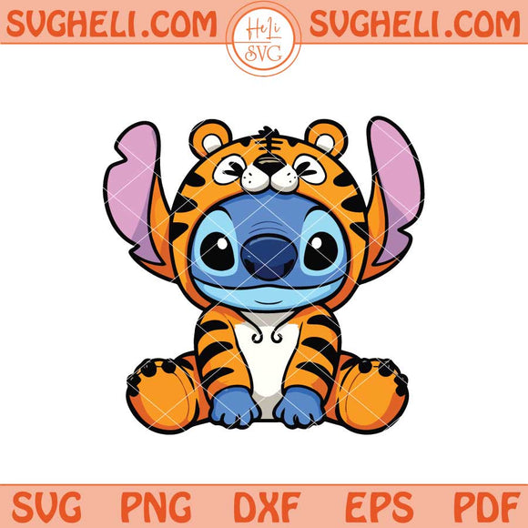 Disney Stitch Tiger Svg Funny Stitch Svg Cute Stitch Svg Png Dxf Eps Files