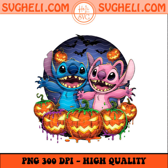 Disney Stitch and Angel Halloween Png Stitch Halloween Png