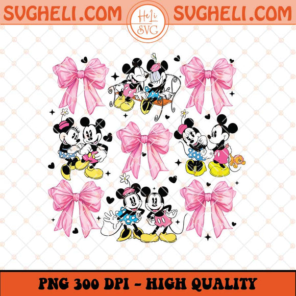 Disney Valentine Coquette Bow Png Valentine's Bow Png Sublimation Files