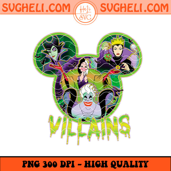 Disney Villains Mickey Png Disney Villains Png Villains Png Sublimation Design
