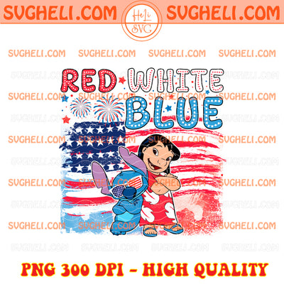 Disneyland Lilo And Stitch 4th Of July Png Stitch USA Png
