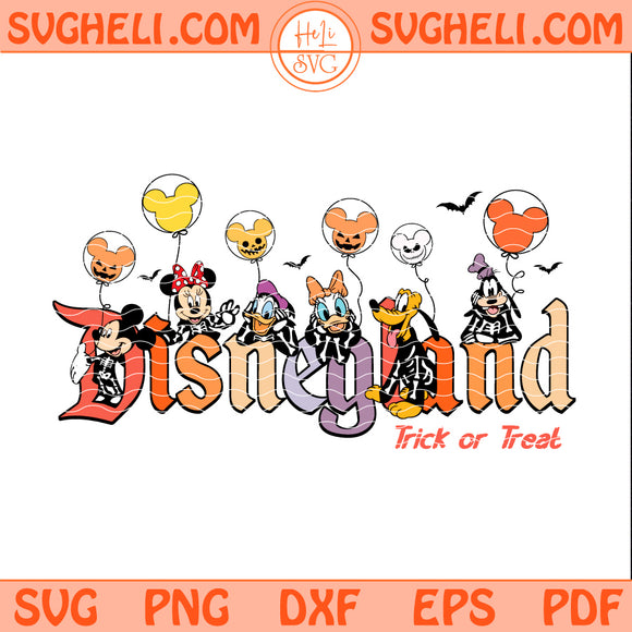 Disneyland Trick Or Treat Halloween Svg Mickey Skeleton Svg