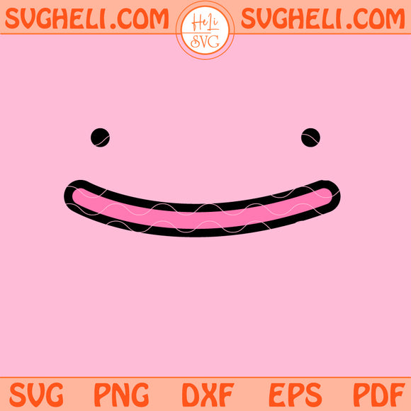 Ditto Face Svg Ditto Pokemon Svg Pokemon Face Svg Png Dxf Eps Files